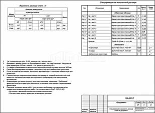 Спецификация и ведомость расхода стали на фундамент