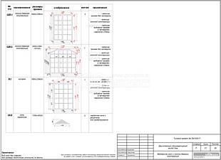 Ведомость окон и оконно-дверных конструкций