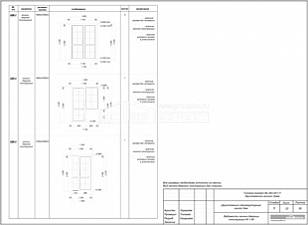 Ведомость оконно­дверных конструкций