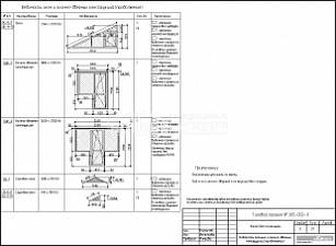 Ведомость оконных и оконно-дверных конструкций