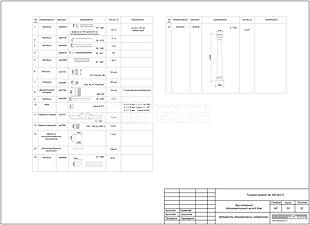 Ведомость декоративных элементов